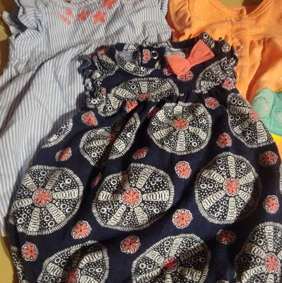 Carter's 3 piece newborn baby girl outfits. Fun, cute designs! - Picture 2 of 6